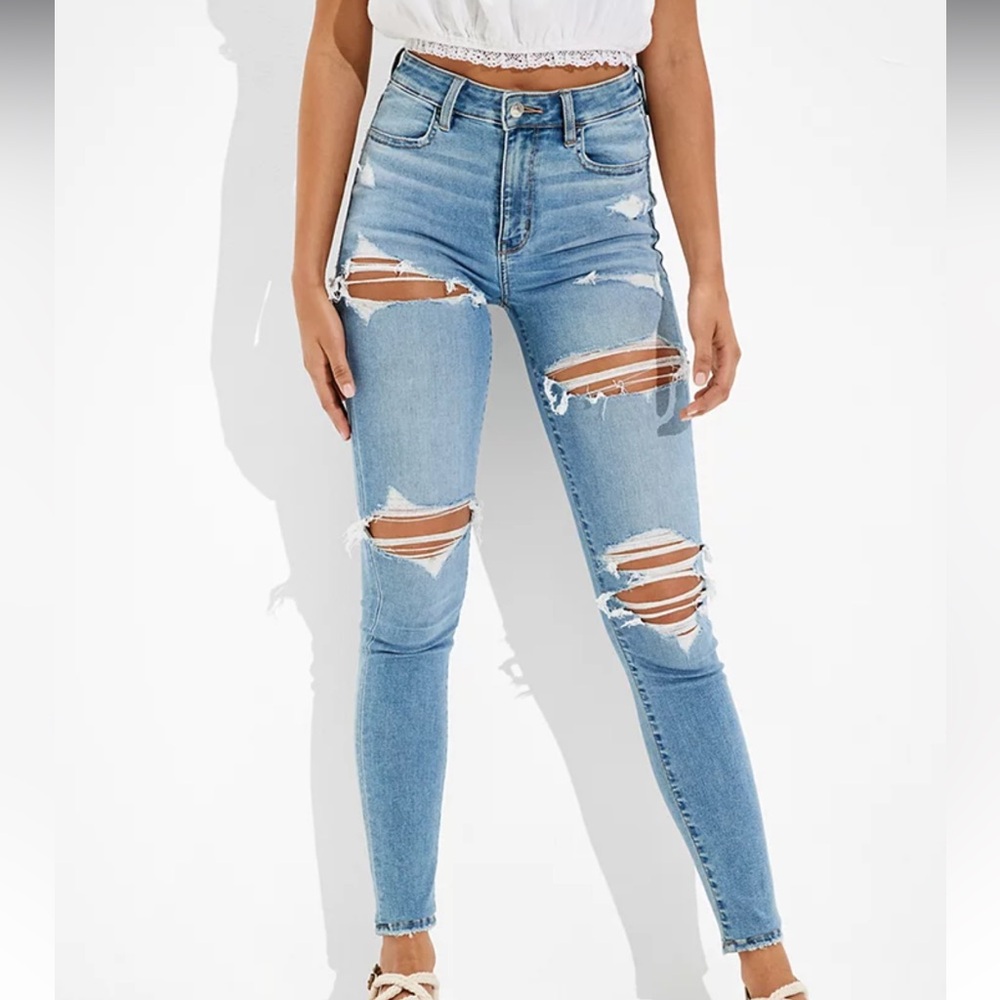 AE Ne(x)t Level Ripped Super High-Waisted Jegging